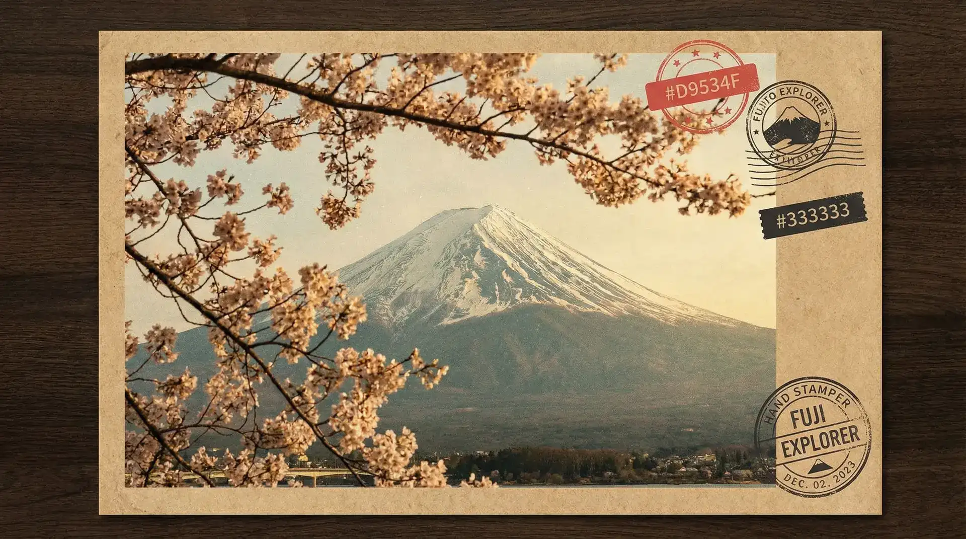 富士山樱花 - 小小绘 日本目的地